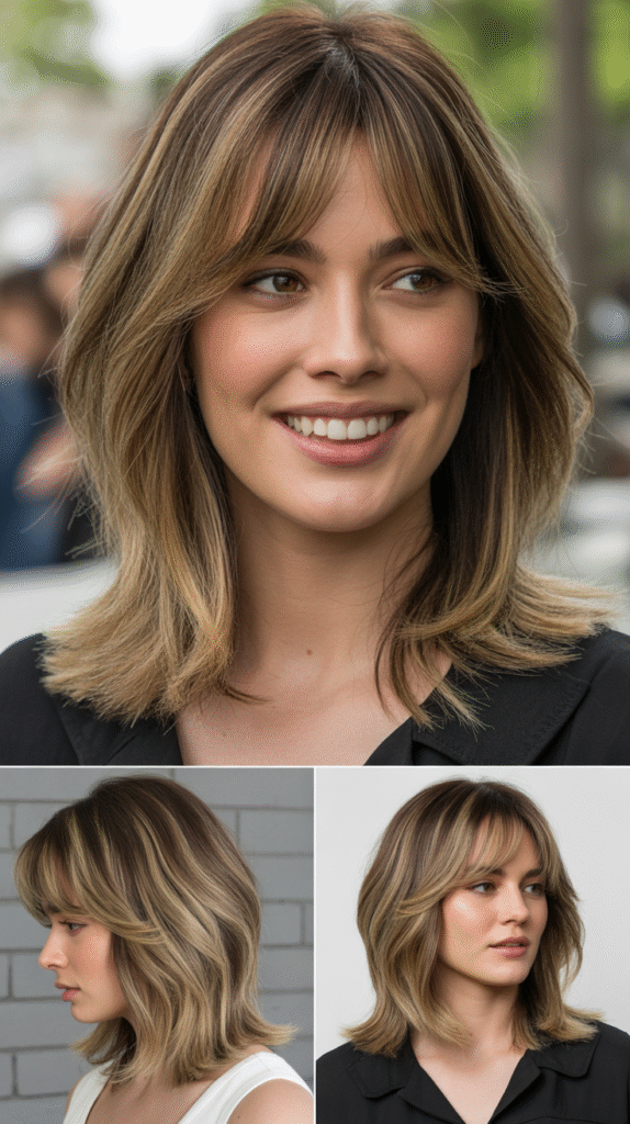  Razored Layers with Piecey Curtain Bangs