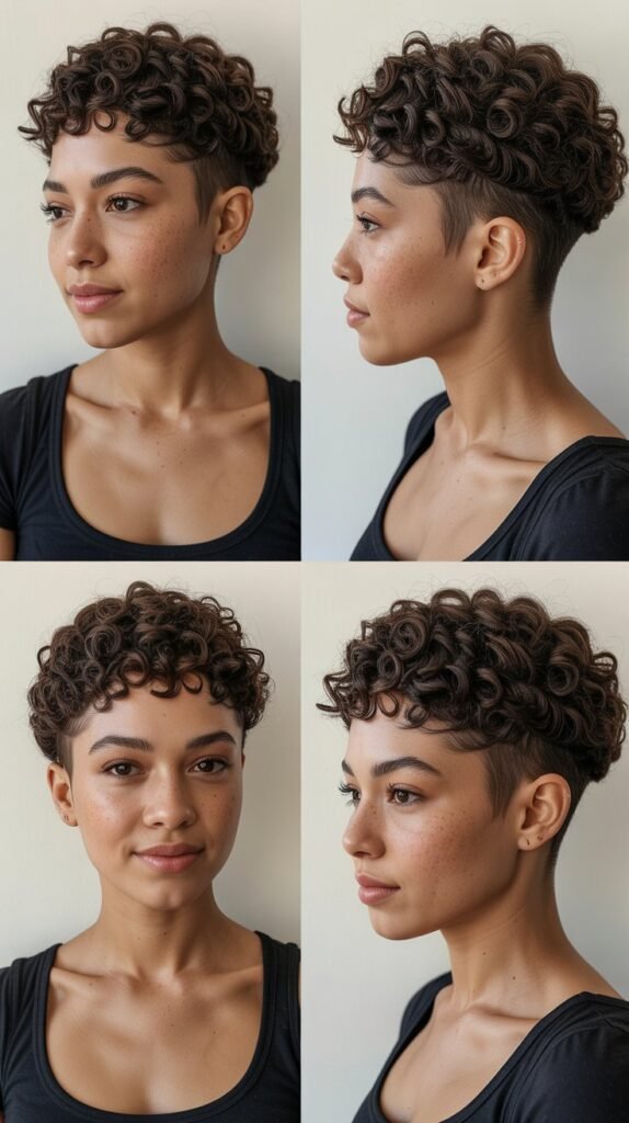 Curly Crew Cut