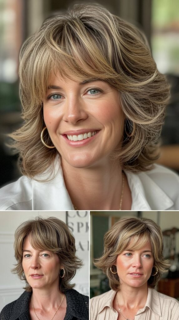 Shaggy Layers with Bangs