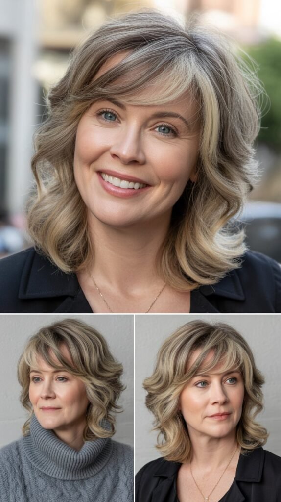 Side-Swept Curtain Bangs