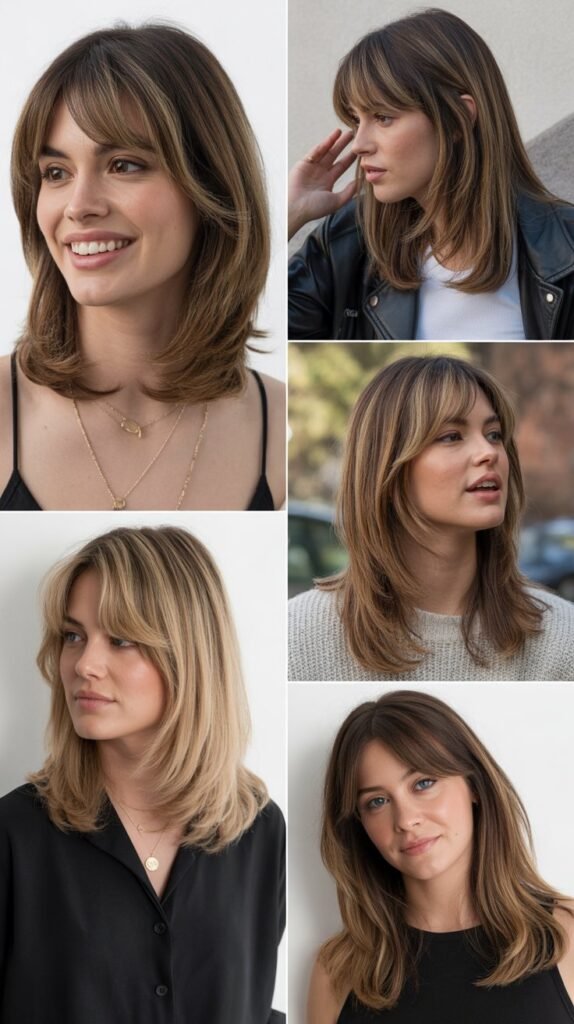 Sleek Layers With Side Bangs