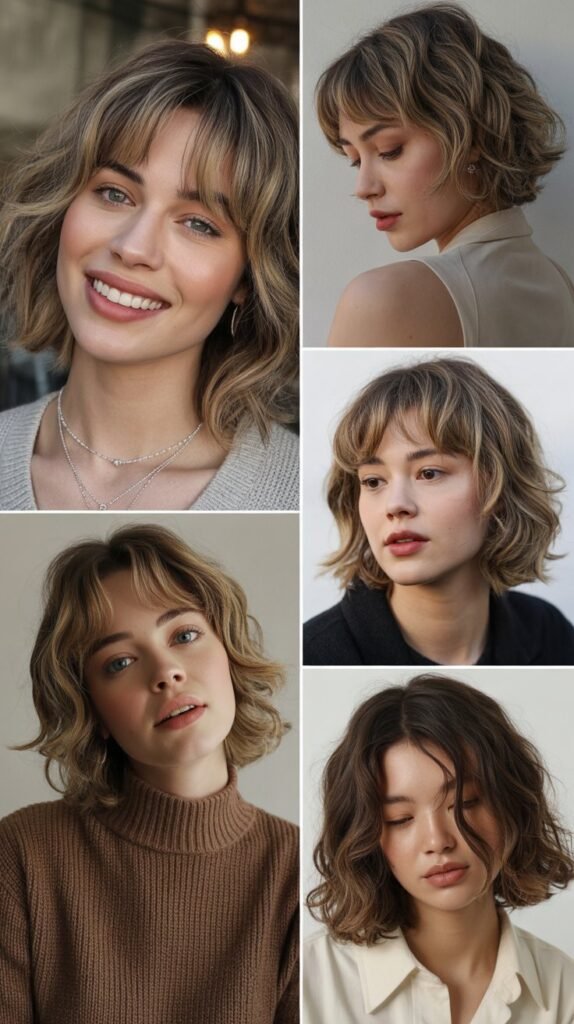 Soft Graduated Layers With Wispy Curtain Bangs
