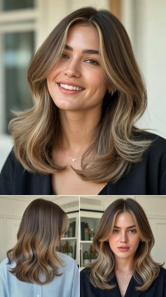 Soft Layers With Face-Framing Highlights
