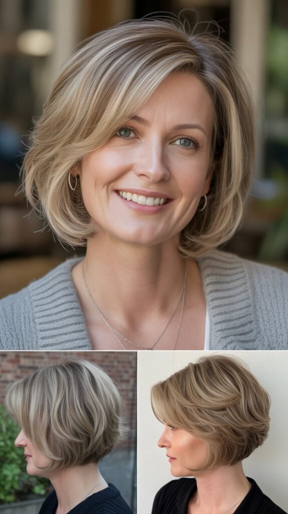 Stacked Bob with Graduated Layers
