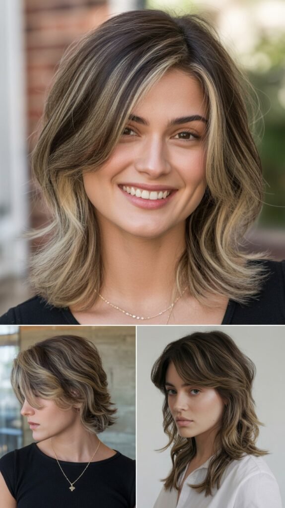 Stacked Layers With Wispy Side Fringe