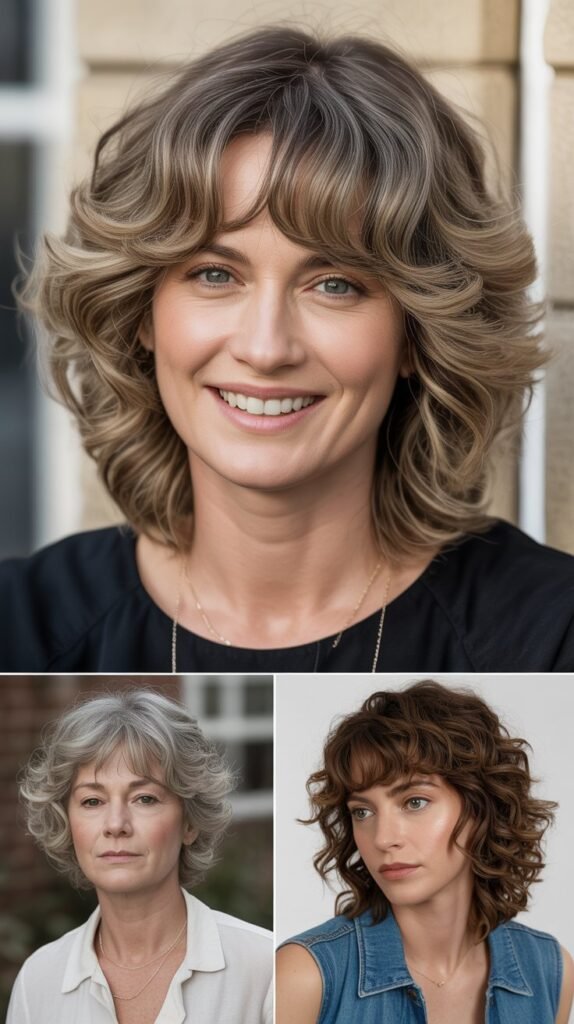 Textured Fringe with Loose Curls