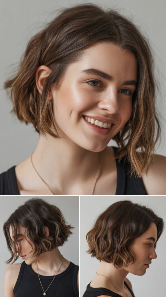 Textured Shaggy Chin Bob