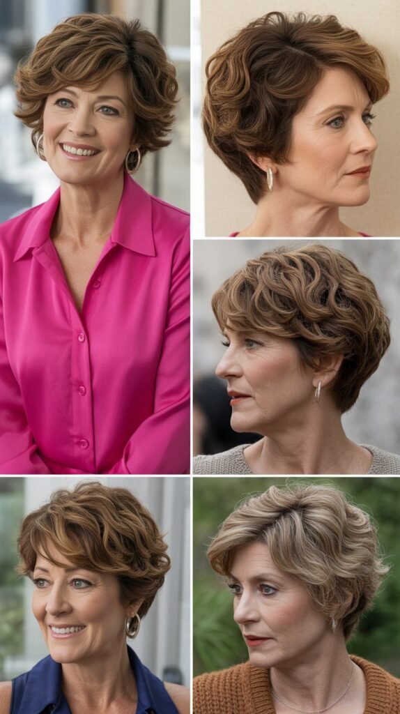 The Curly Pixie with Volume