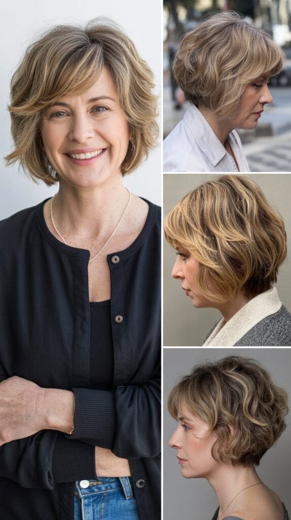 Tousled Layered Bob