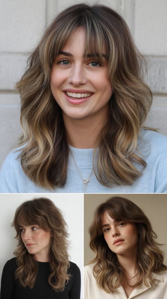  Volume-Boosting Layers With Wispy Curtain Bangs