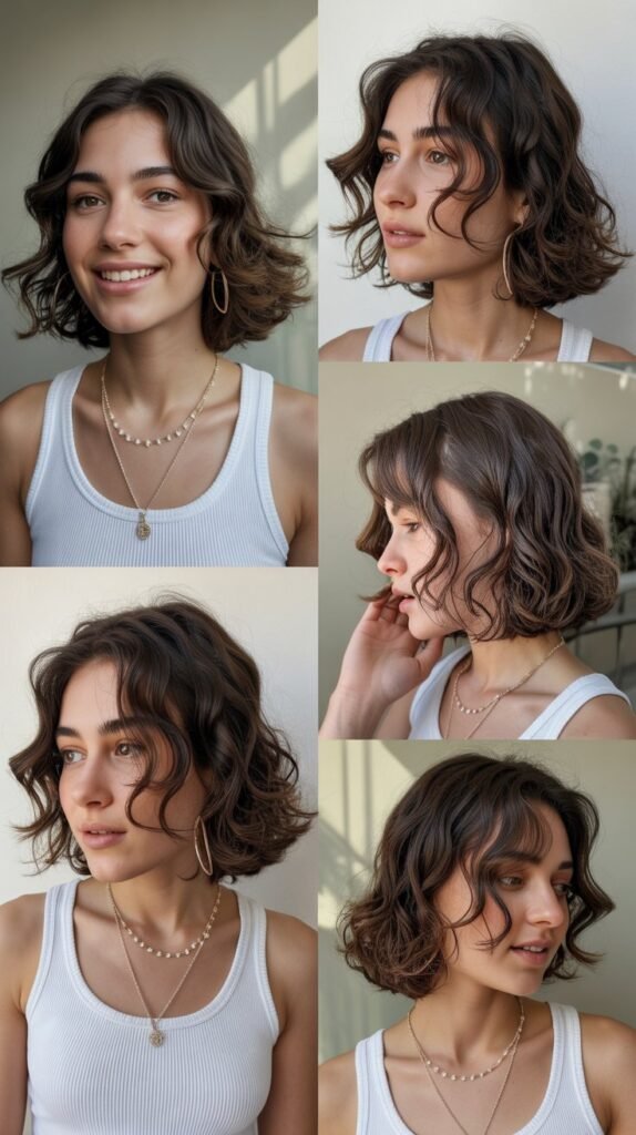 Wavy Layered Chin Cut