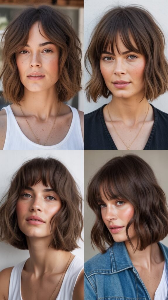  Choppy Lob With Curtain Fringe