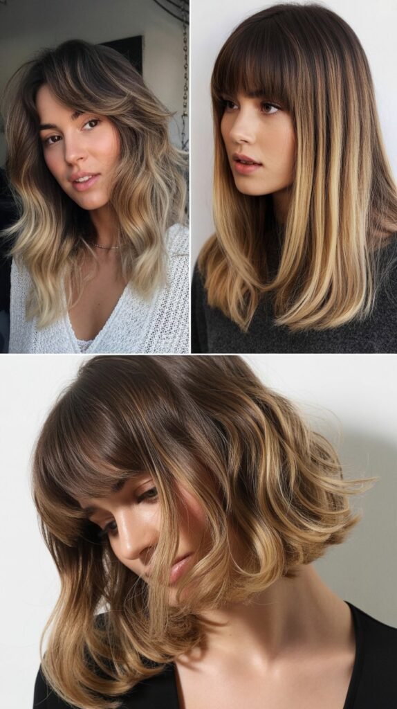  Bob With Long Ombre Bangs