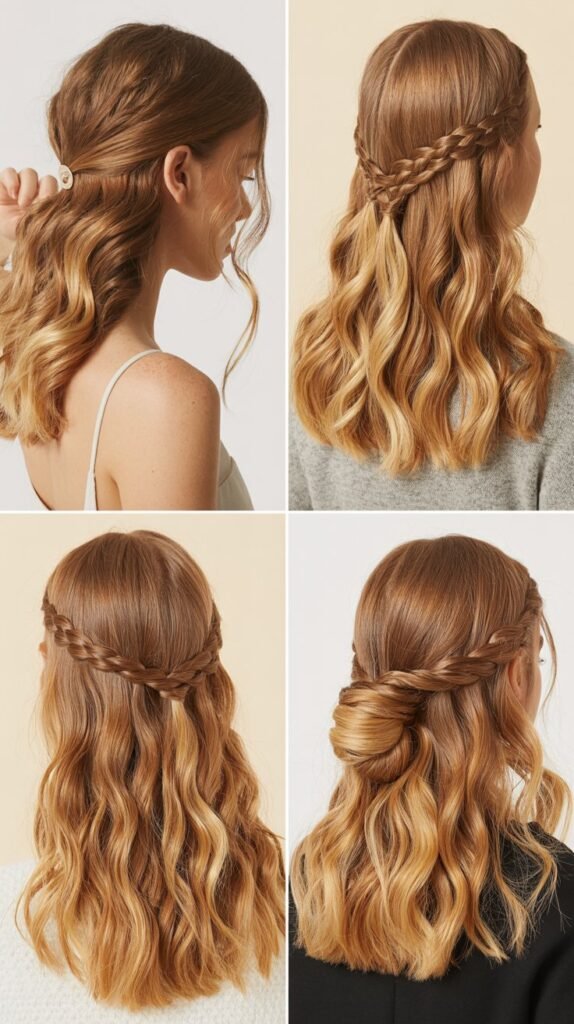 Half-Up Half-Down Waves