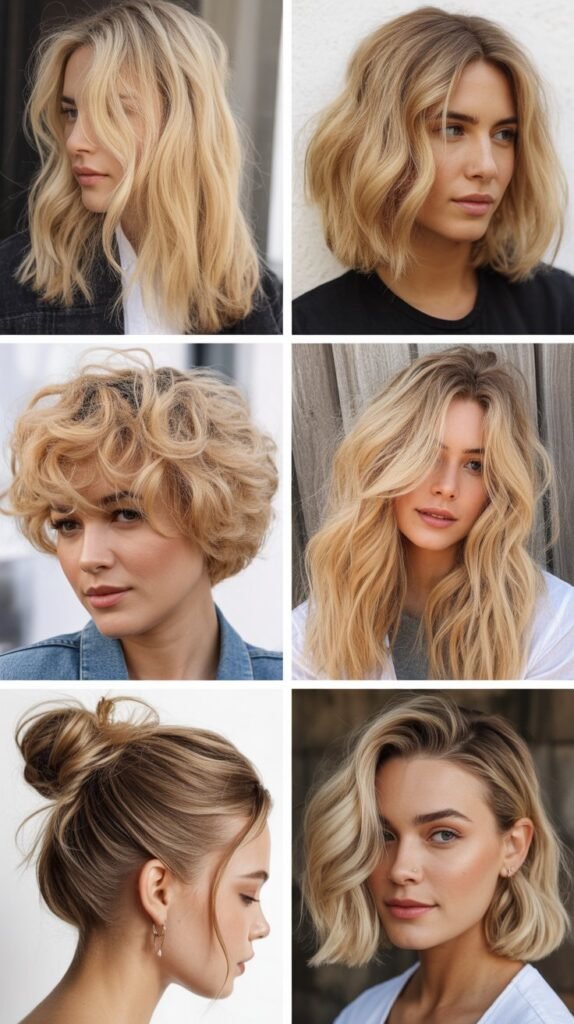 Blonde Air-Dried Texture: Embrace Natural Pattern