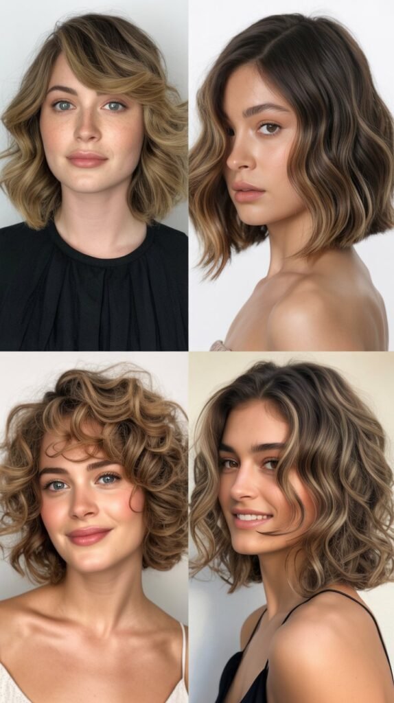 Textured Wavy Long Bob