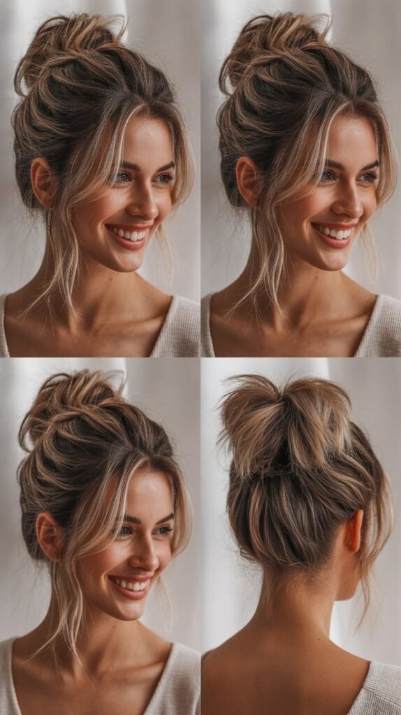 The Messy Low Bun