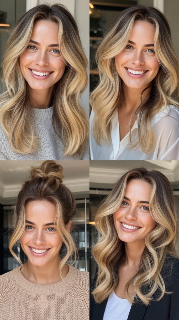 Wheat Blonde With Natural Roots