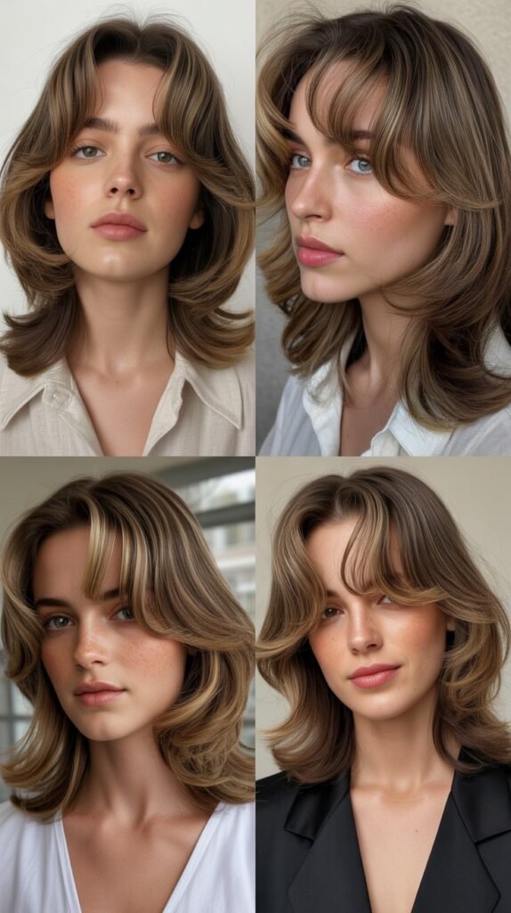  Swoopy Bangs with Flippy Ends