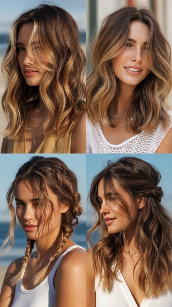Caramel Highlights for Summer Months