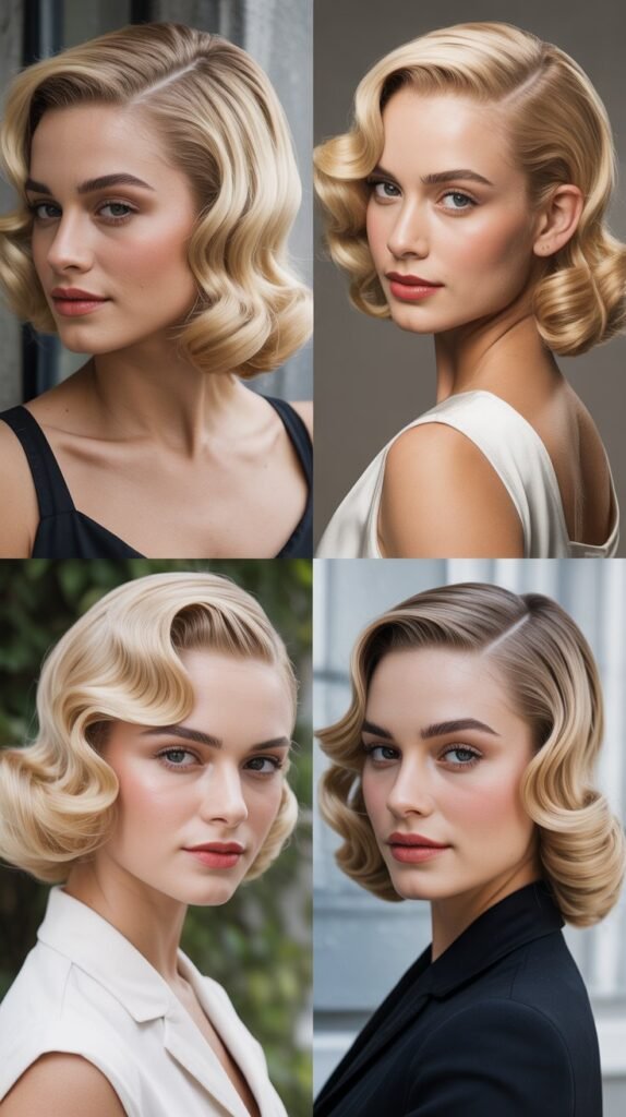 Finger Wave Blonde Styles for Vintage Glamour