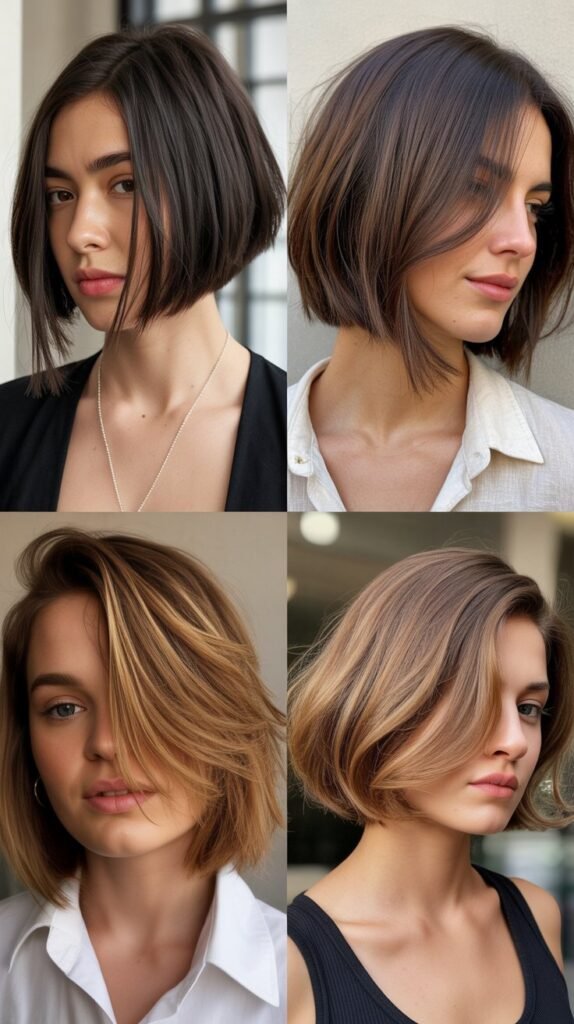 Asymmetrical Bobs for Modern Edge