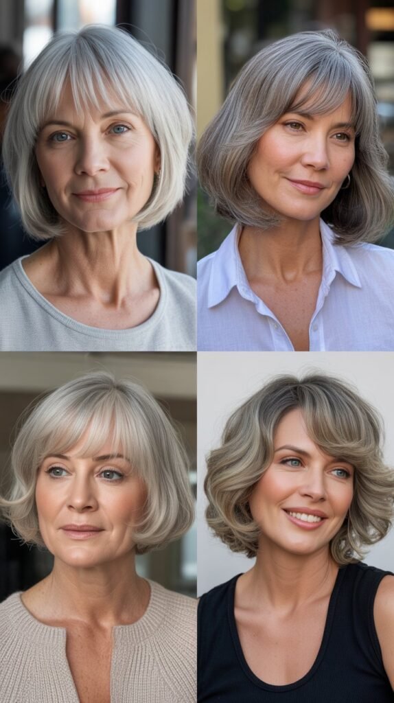 Chin-Length Bob with Bangs