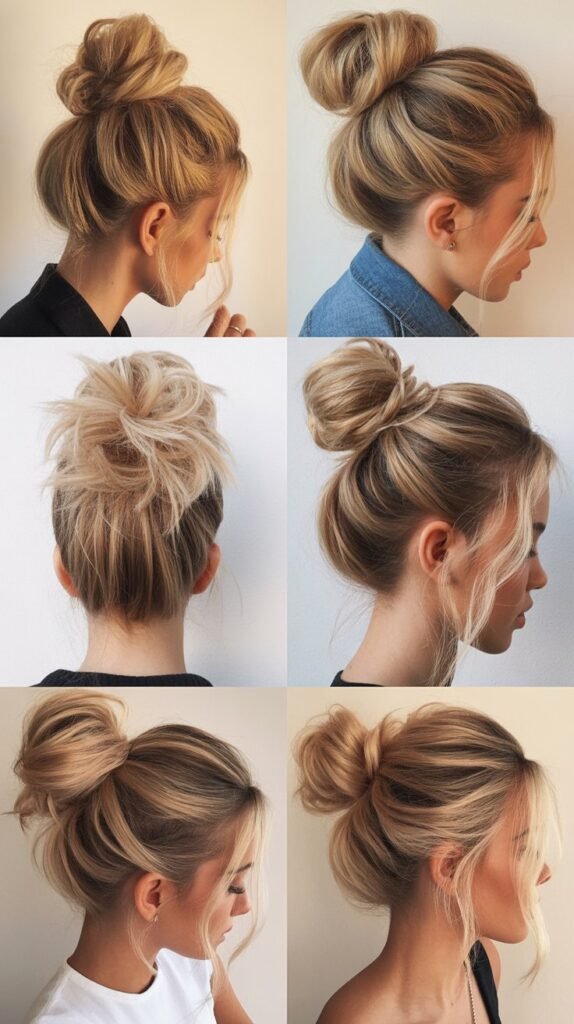 Blonde Messy Bun: Effortlessly Polished Daily Style