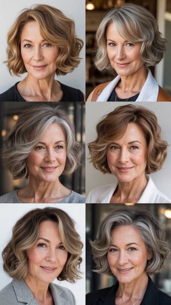 Wavy Bob with Highlights