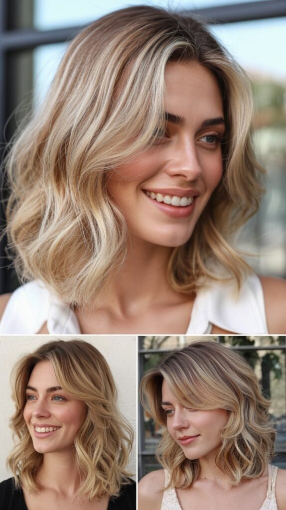 Vanilla Blonde Curved Lob