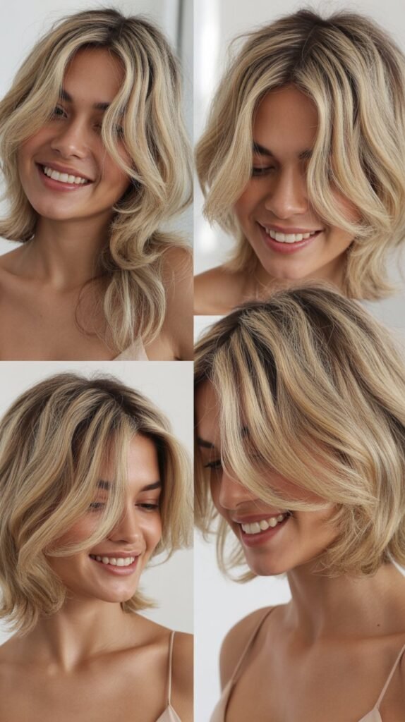 Flaxen Blonde with Disconnected Layers