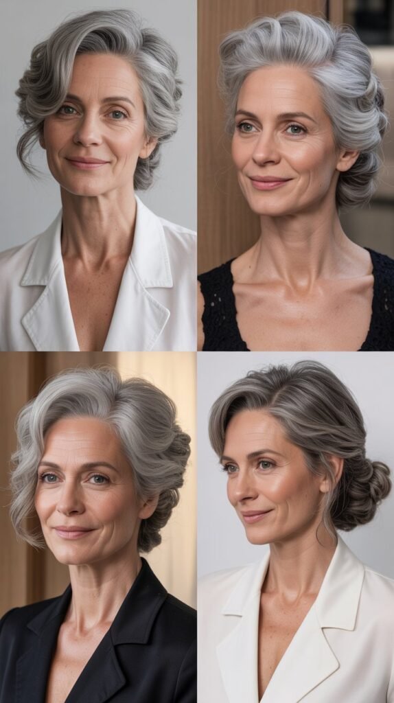  The Volumized Half-Up Style