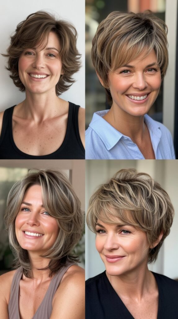 Razor-Cut Layers for Fine Hair