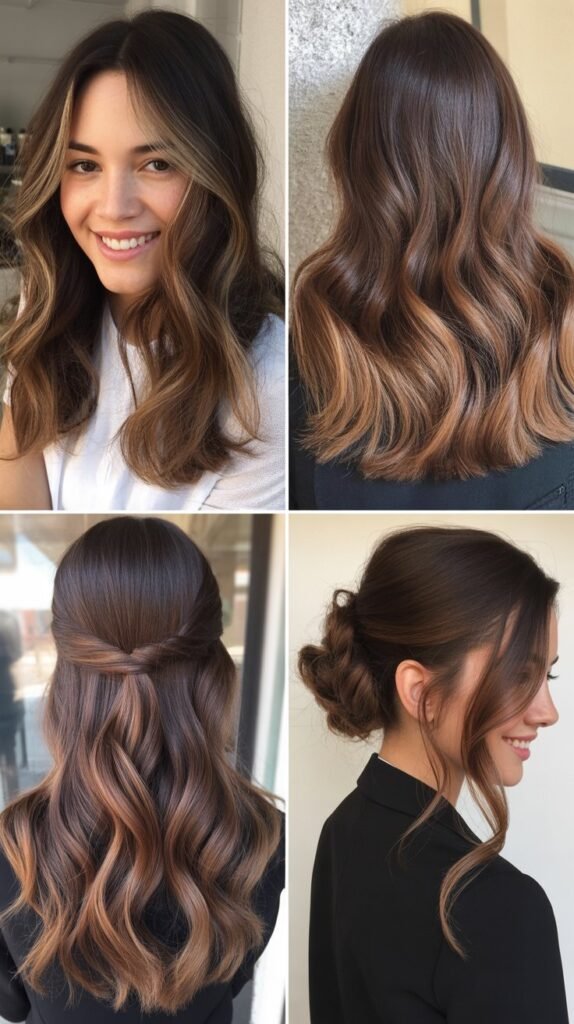 Coffee Brown Balayage