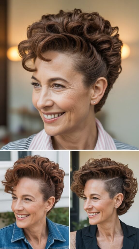 The Curly Pompadour