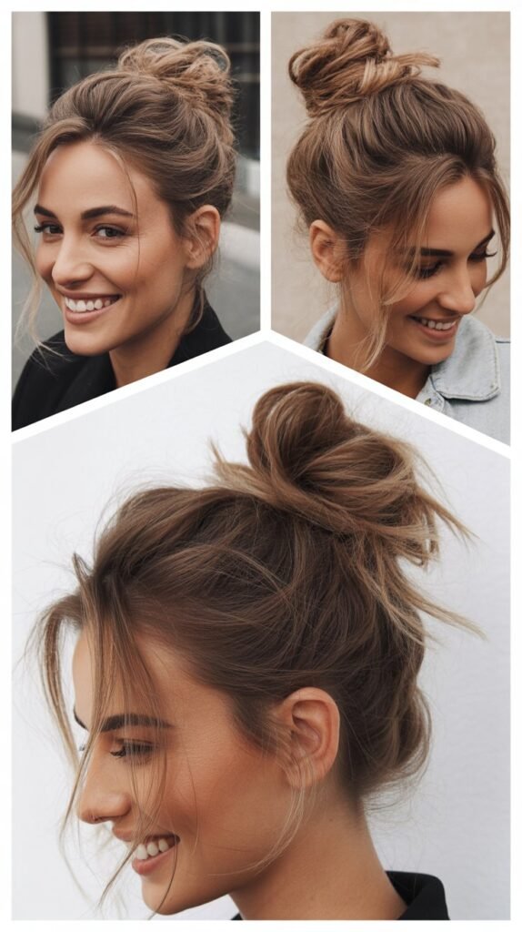  The Messy Side Bun