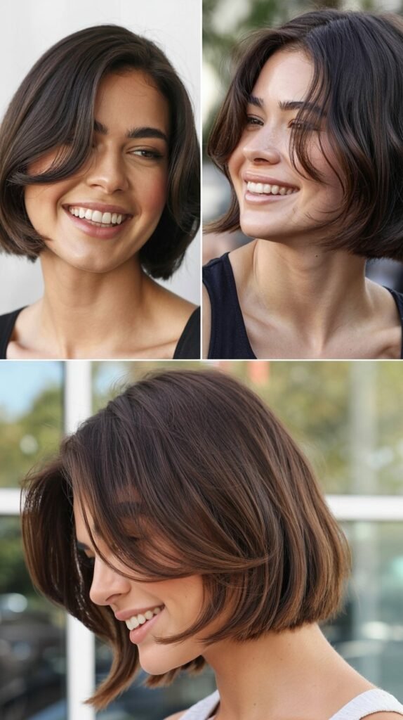 Blunt Cut with Subtle Face-Framing