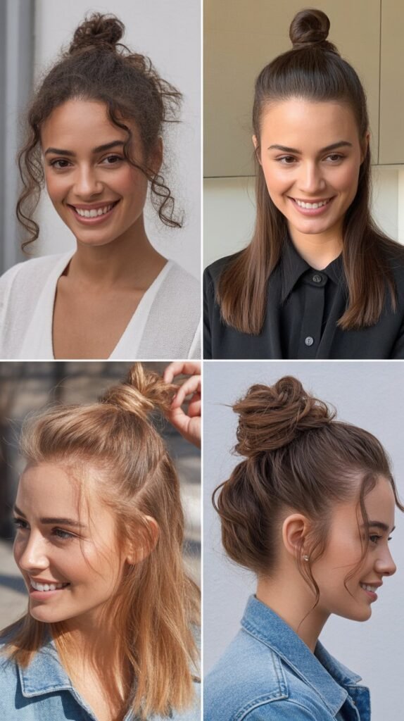  The Half-Up Top Knot