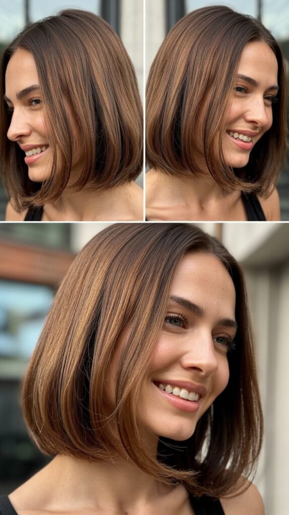 Sleek Long Bob for Fine Hair