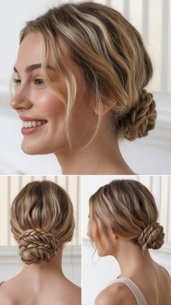  The Low Bun with a Twist
