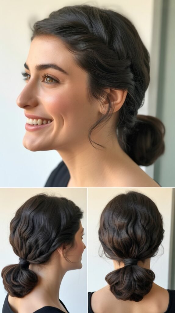  The Low Twisted Ponytail