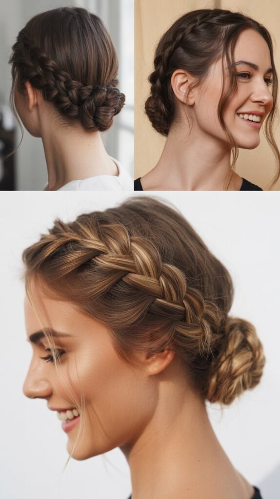  The Braided Low Bun
