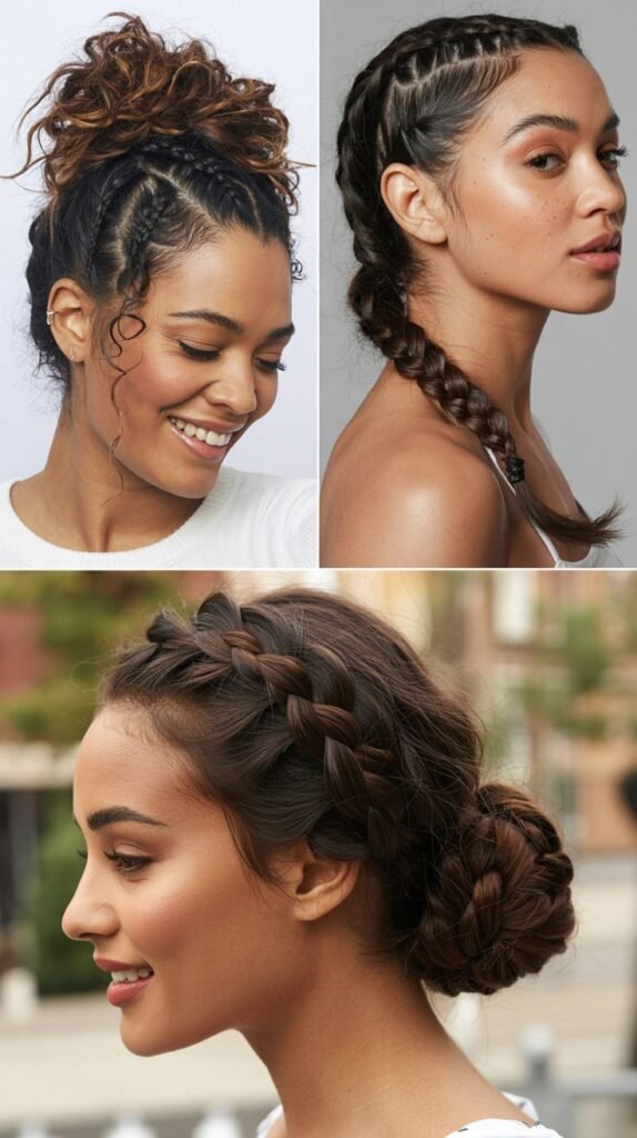  Pulled-Apart Braid Bun