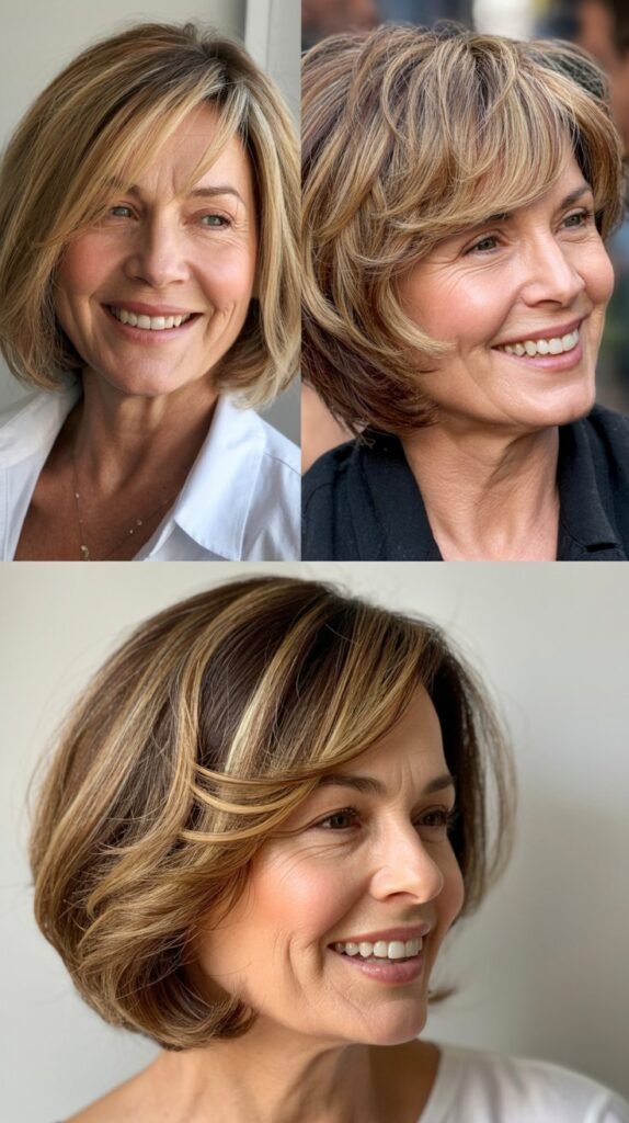 The Bob with Highlights Around the Face