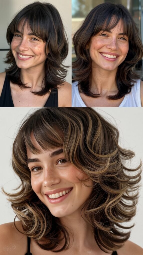 Long Layers with Curtain Fringe