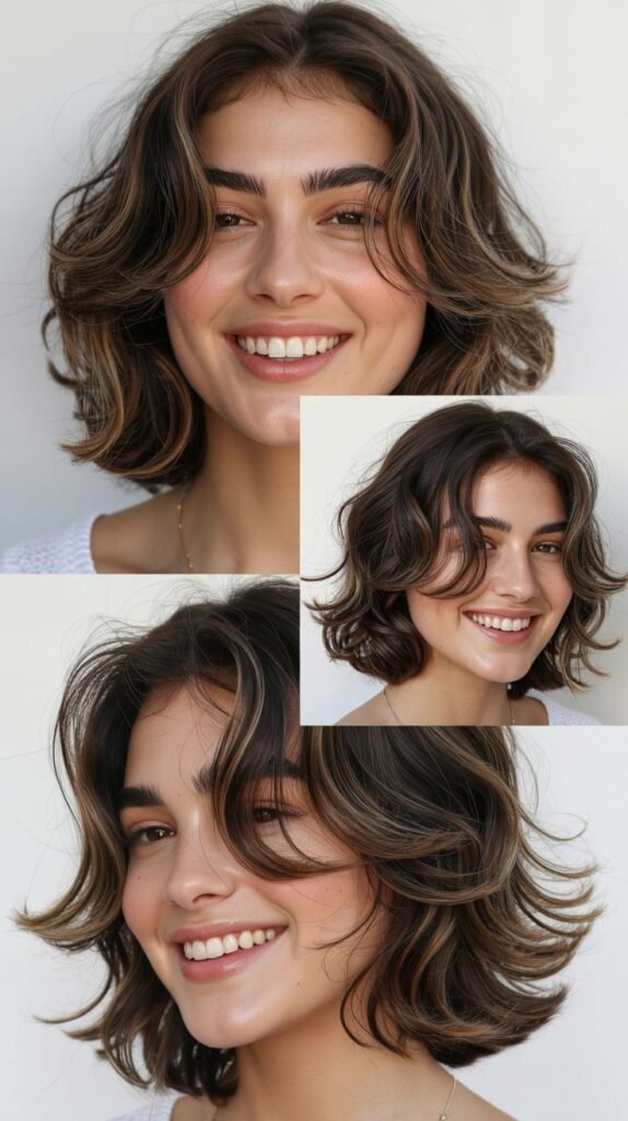 Textured Midi Cut with Face-Framing