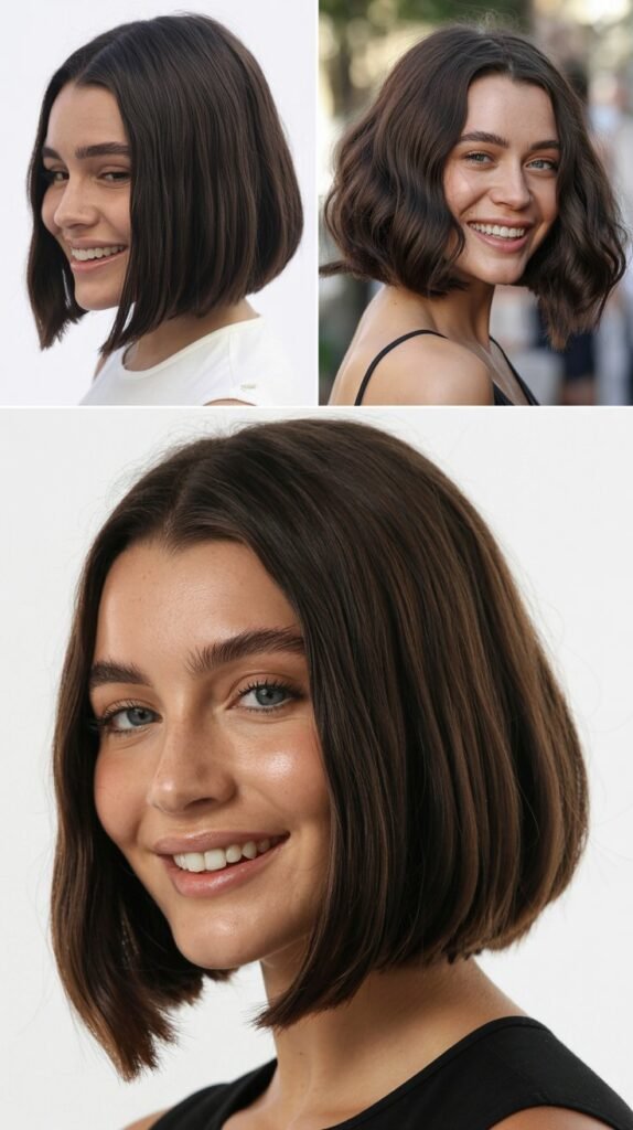 Layered Long Bob with Face-Framing Pieces