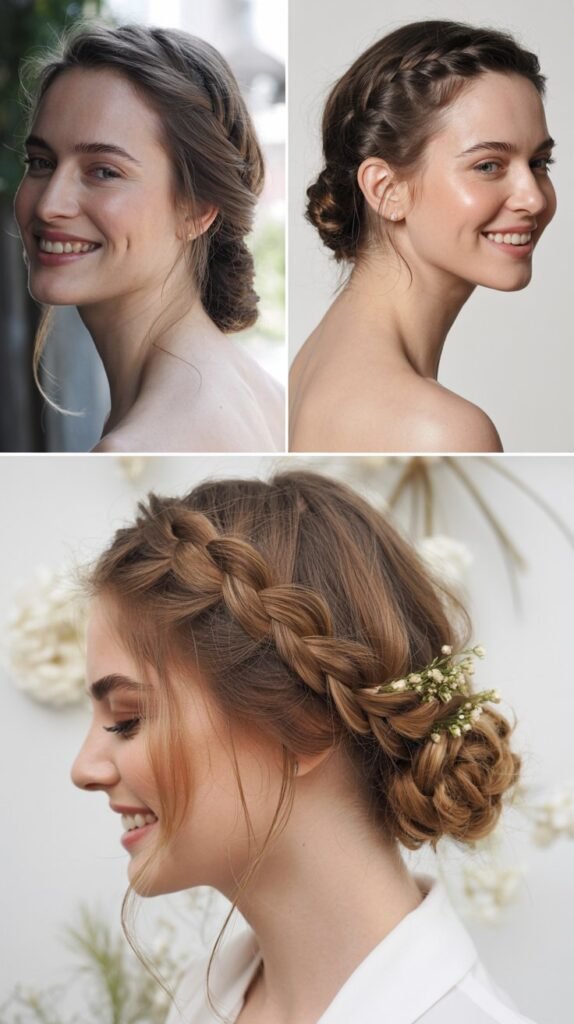  Side Braided Chignon
