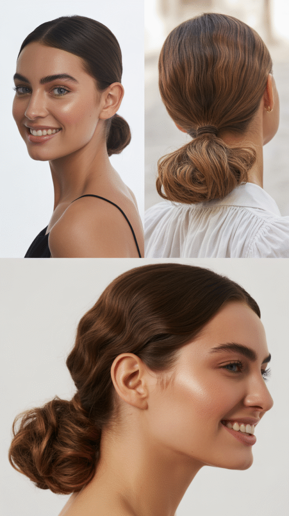 The Sleek Low Ponytail
