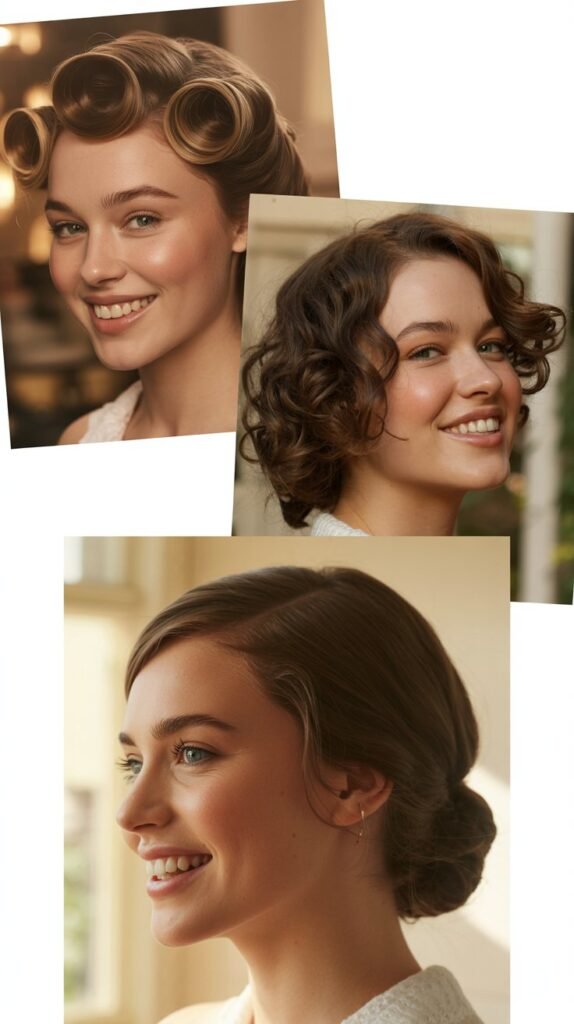 Rolled Vintage Updo